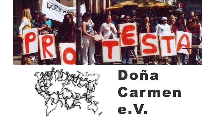 Webseite der Organisation Dona Carmen