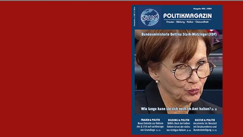 Titel zum zwd-POLITIKMAGAZIN 402